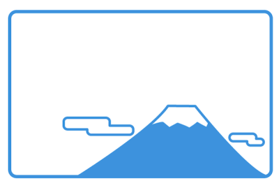 富士山フレーム枠イラスト