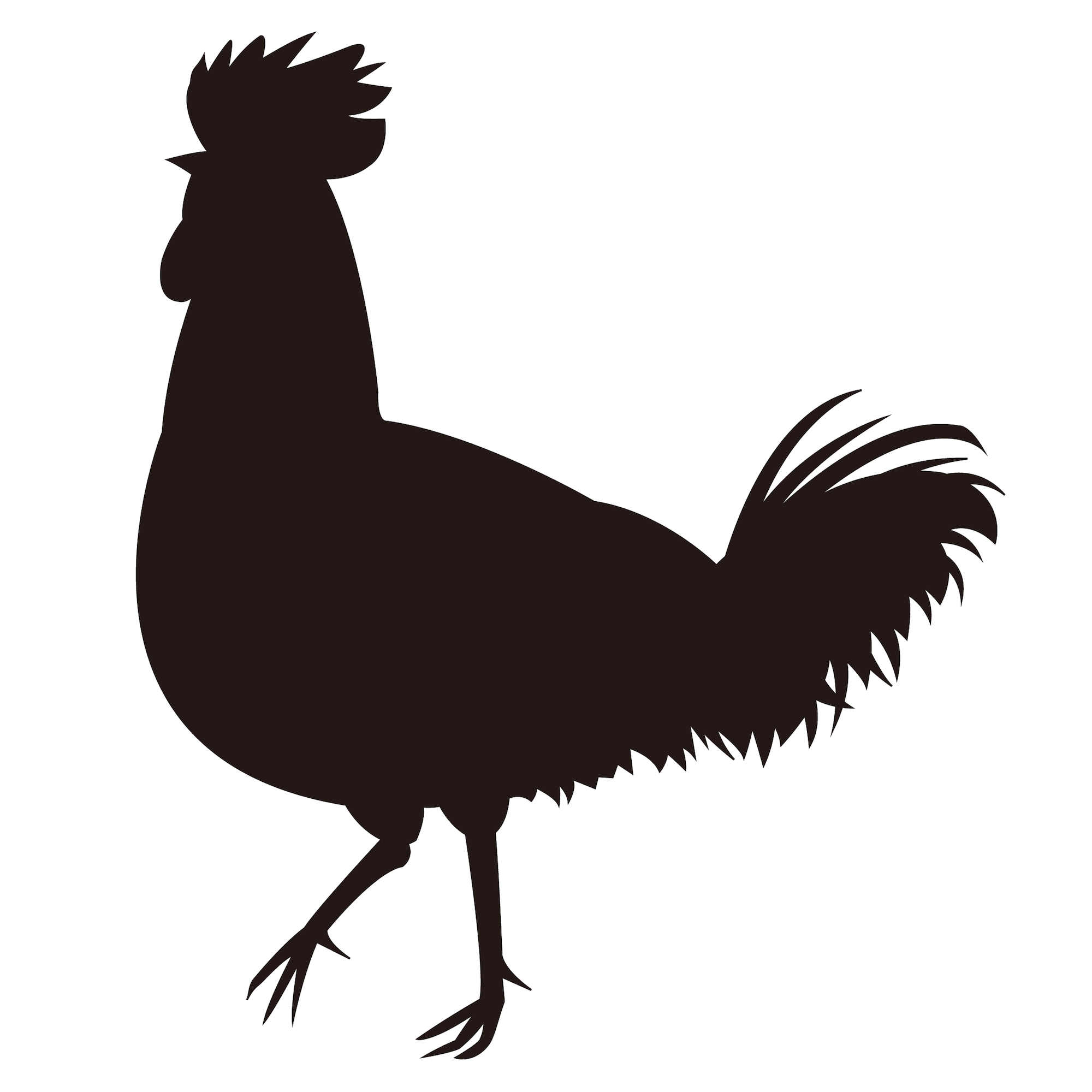 新着鶏 シルエット イラスト フリー 最高の動物画像
