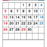 2026年4月カレンダー