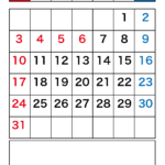 2026年5月カレンダー